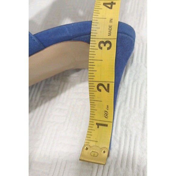 M.Gemi Blue Suede Heeled Sandals EU size 38 US 7.5 - Picture 11 of 11